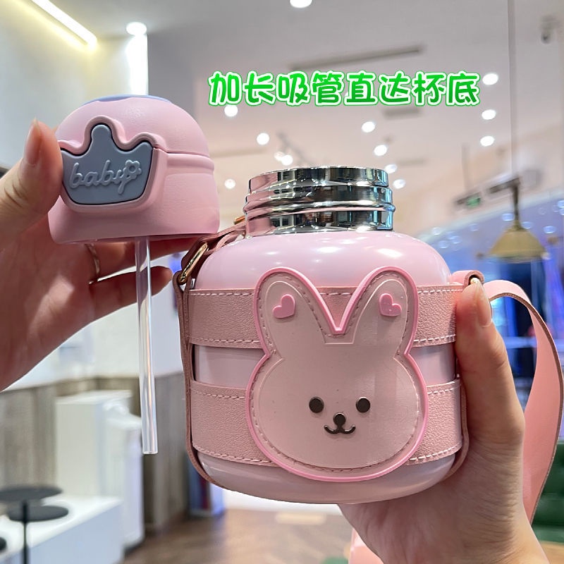 Bình Nước Giữ Nhiệt Bán Chạy Có Ống Hút Tiện Dụng Cho Học Sinh Mẫu Giáo