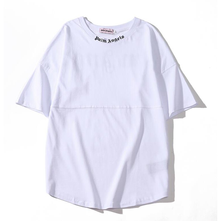 Áo thun tay ngắn họa tiết chữ Palm Angels trẻ trung dành cho nam nữ
