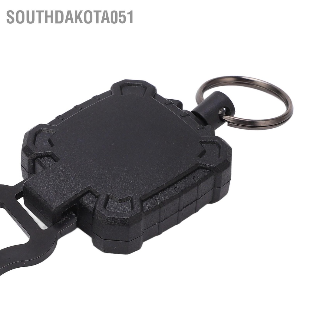 Southdakota051 Móc khóa có thể thu vào Chống thất lạc Chìa chống trộm Dây thép không gỉ Khóa dây Carabiner đàn hồi cao