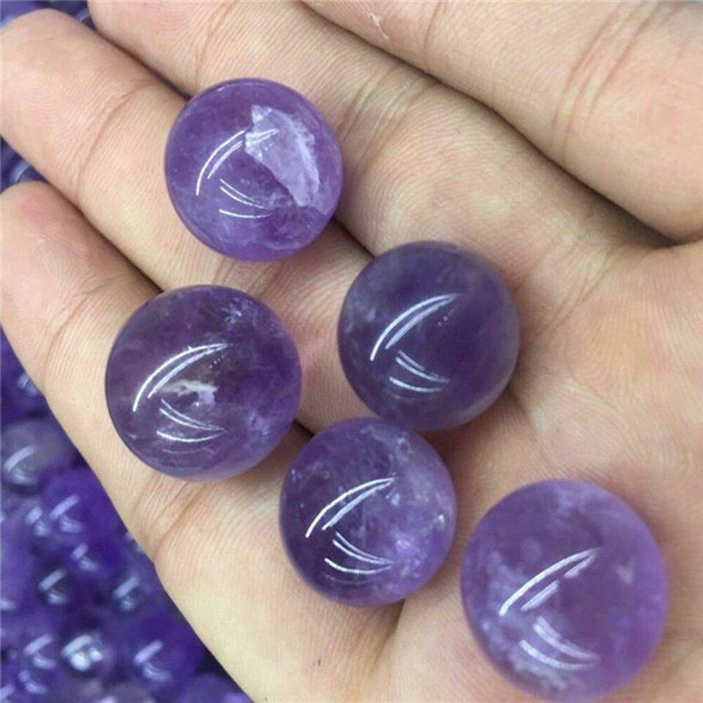 Quả cầu thạch anh tím màu sắc tự nhiên độc đáo h5d8
