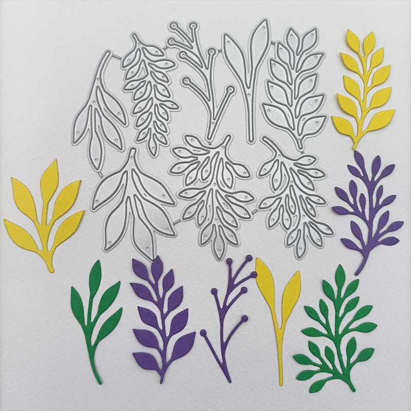 Khuôn Cắt Giấy Kim Loại Hình Chiếc Lá Xinh Xắn