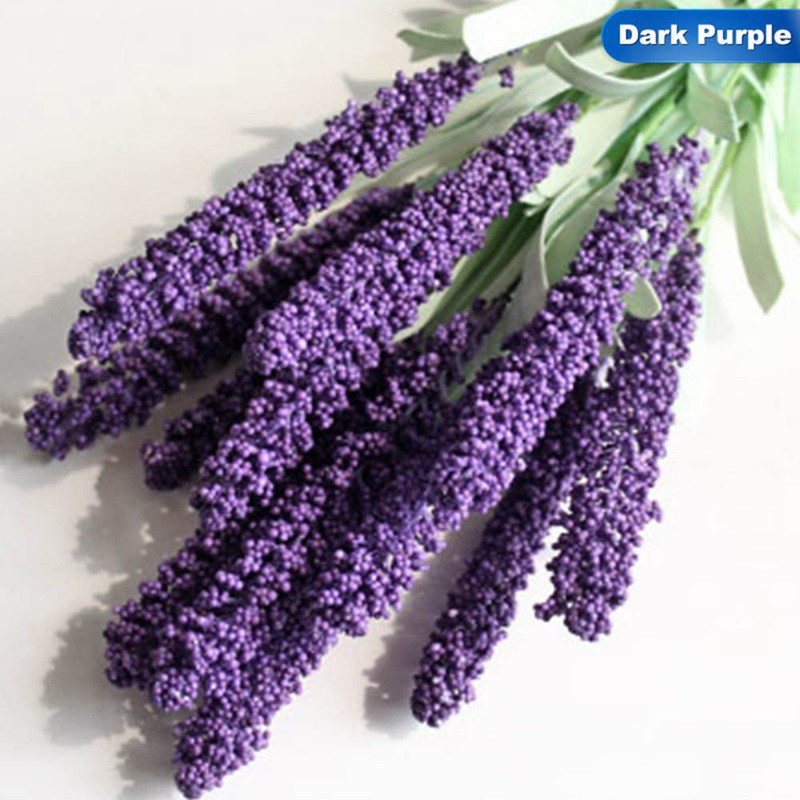 Bó 12 hoa lavender giả để trang trí nhà / đám cưới