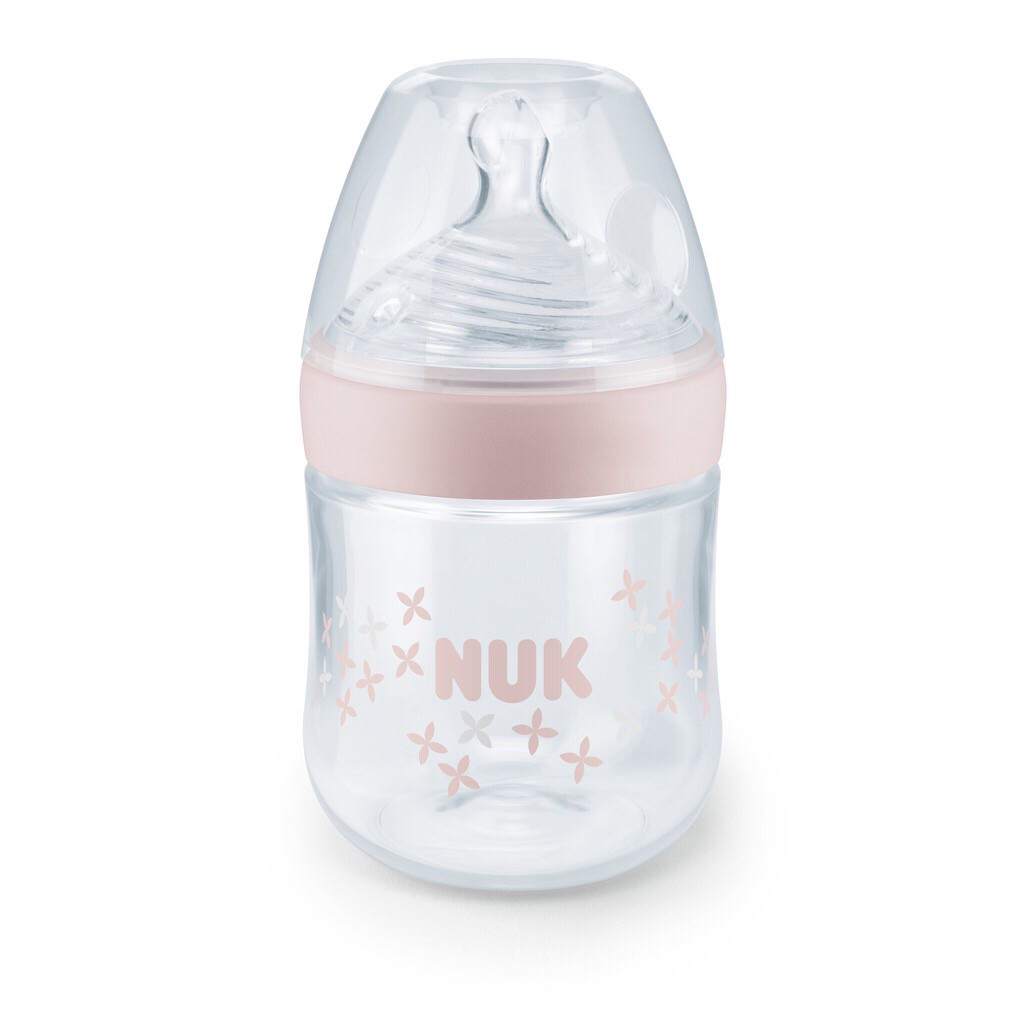 Bình sữa NUK nhựa PP Nature Sense núm ti silicone (150ml và 260ml)