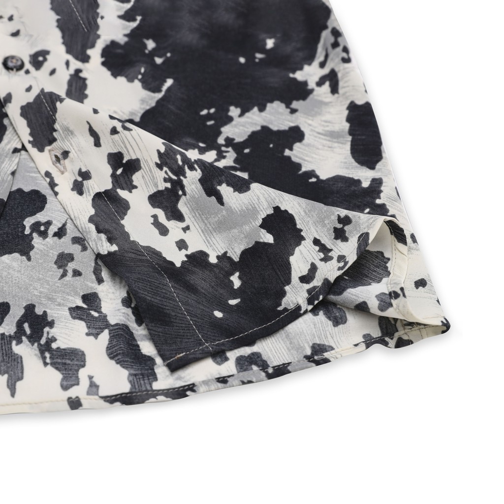 Áo Sơ Mi Nam, Sơ Mi Nam Tay Dài Hoạ Tiết Dairy Cows , Cổ Vest, Vải Lụa Cao Cấp Không Nhăn, Thoát Khí - ULTRA.B BX04 | BigBuy360 - bigbuy360.vn