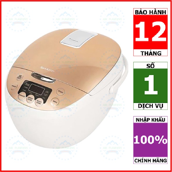 Nồi cơm điện tử Sharp KS-COM180EV-GY, KS-COM181CV-GL, KS-COM185EV-SL KS-COM186EV-GL (1.8 lít, chính hãng, nấu cơm ngon)