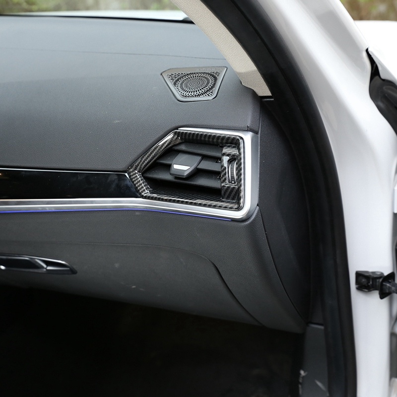 Đối với BMW 3 Dòng G20 G28 2019-2020 Mặt bên bằng sợi Carbon Điều hòa không khí Nắp đậy lỗ thông hơi Hình dán trang trí