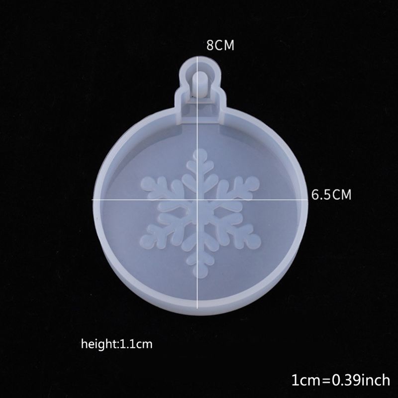 san* Christmas decoration christmas tree snowflakes silicone mold DIY Crafts Jewelry