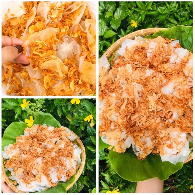 combo 1kg bánh rìa phơi sương dẻo+100g muối nhuyễn+100g hành phi