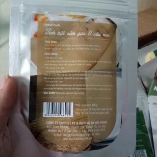 Tinh bột cám gạo sữa non