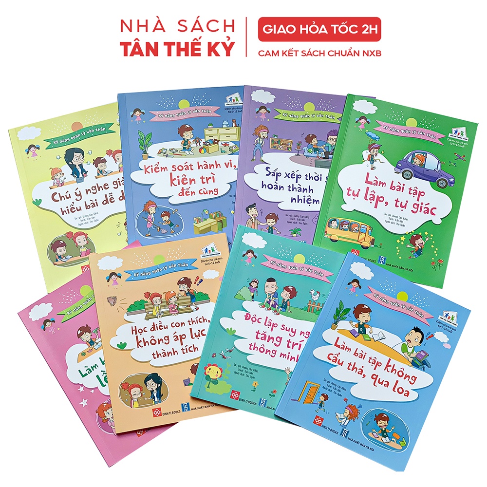 Sách - Kỹ năng quản lý bản thân rèn luyện đức tính cho trẻ 5-12 tuổi (Bộ)