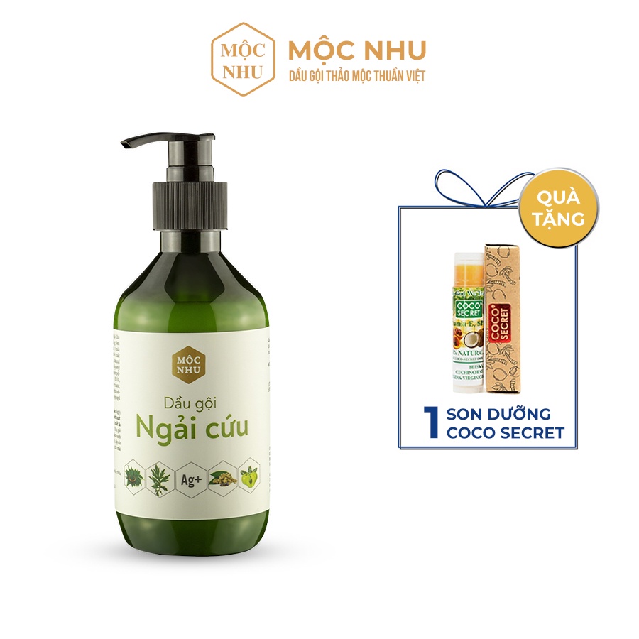 Dầu Gội Ngải Cứu Mộc Nhu 300ml - Dứt Điểm Gàu Ngứa + Nấm Da Đầu