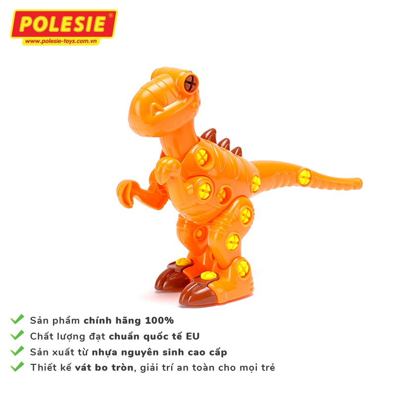 Bộ Đồ Chơi Lắp Ráp Khủng Long Bạo Chúa Tyrannosaurus 40 Chi Tiết – Polesie Toys