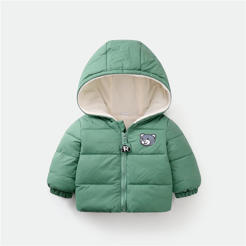 Áo Phao Gấu Lót Lông BÉ TRAI / BÉ GÁI FORM LỚN 7-19kg-QATE 146