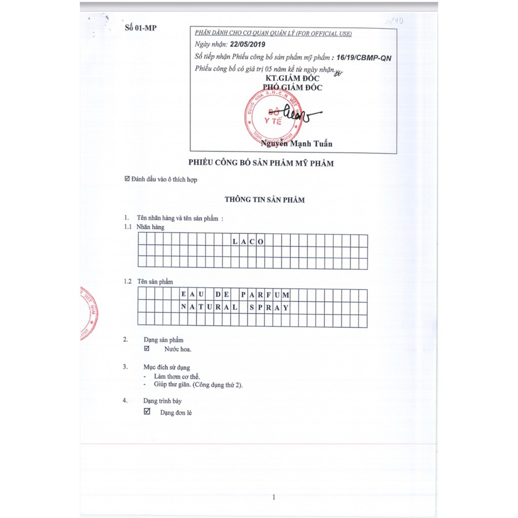 NƯỚC HOA MÙI HƯƠNG DỊU NHẸ TỪ THIÊN NHIÊN LACO | Thế Giới Skin Care
