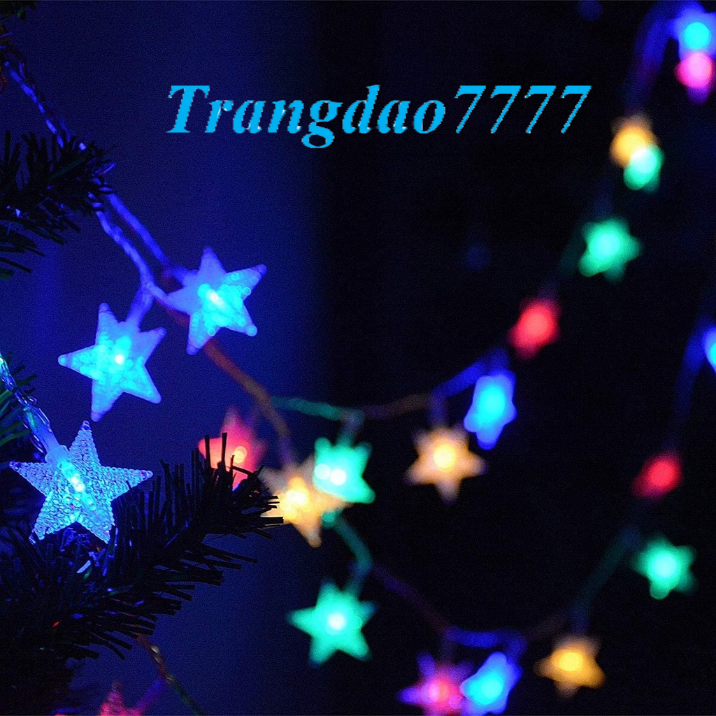 Đèn Led Xài Pin Chống Nước Bóng Đèn Led Hình Ngôi Sao Trang Trí Tiệc Noel Cắm Trại Đẹp Rẻ