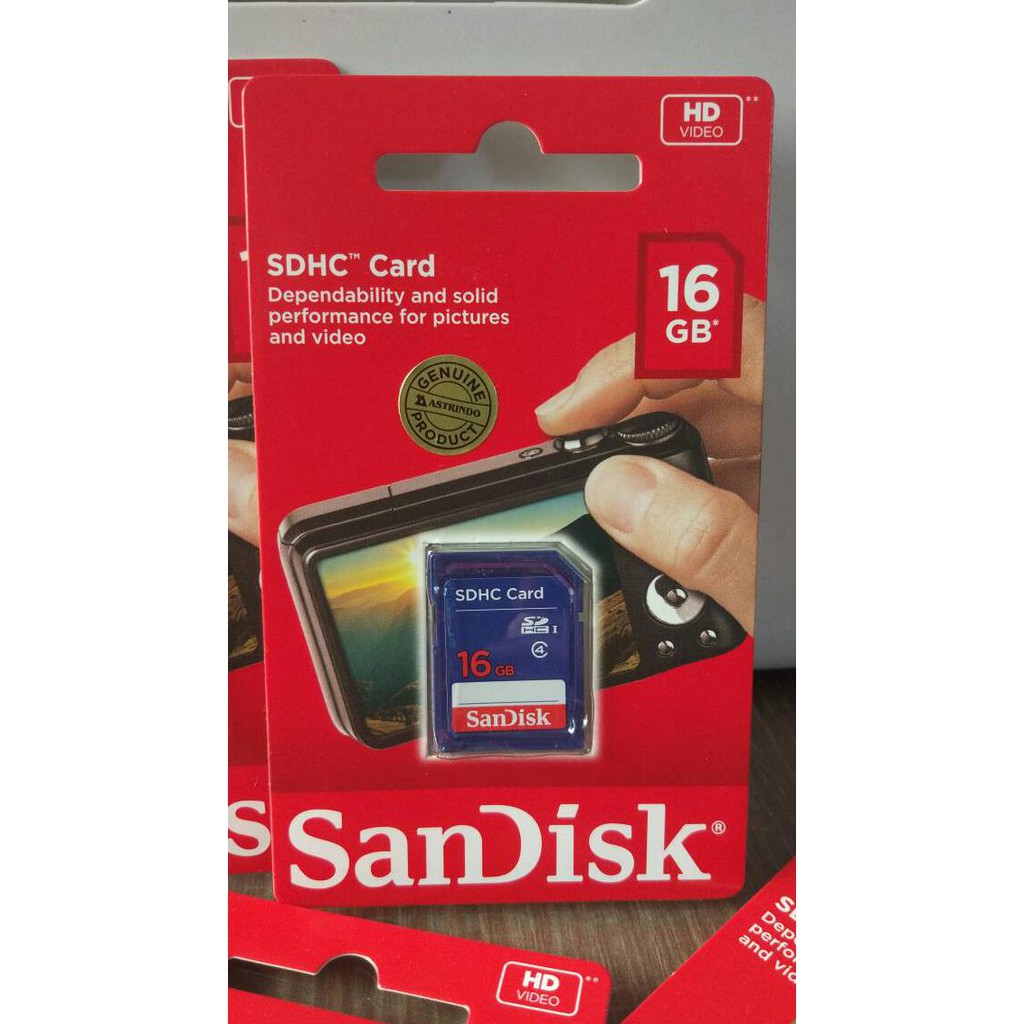 Thẻ Nhớ Sandisk SD CLASS 4 16GB / SDHC / 16GB