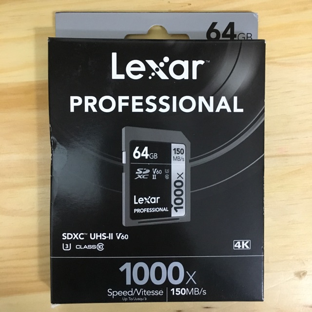Thẻ nhớ SDXC Lexar Profeshional 1000x UHS-II Class10  - 32GB/64GB/128GB | BigBuy360 - bigbuy360.vn