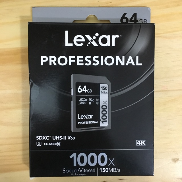 Thẻ nhớ SDXC Lexar Profeshional 1000x UHS-II Class10 - 32GB/64GB/128GB