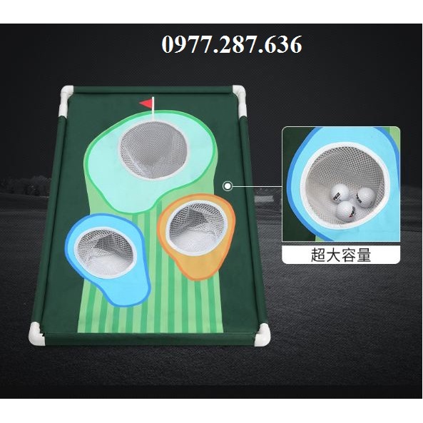 Khung lưới tập golf chip lồng tập trong nhà 5 mục tiêu di động tiện lợi shop GOLF PRO LT005