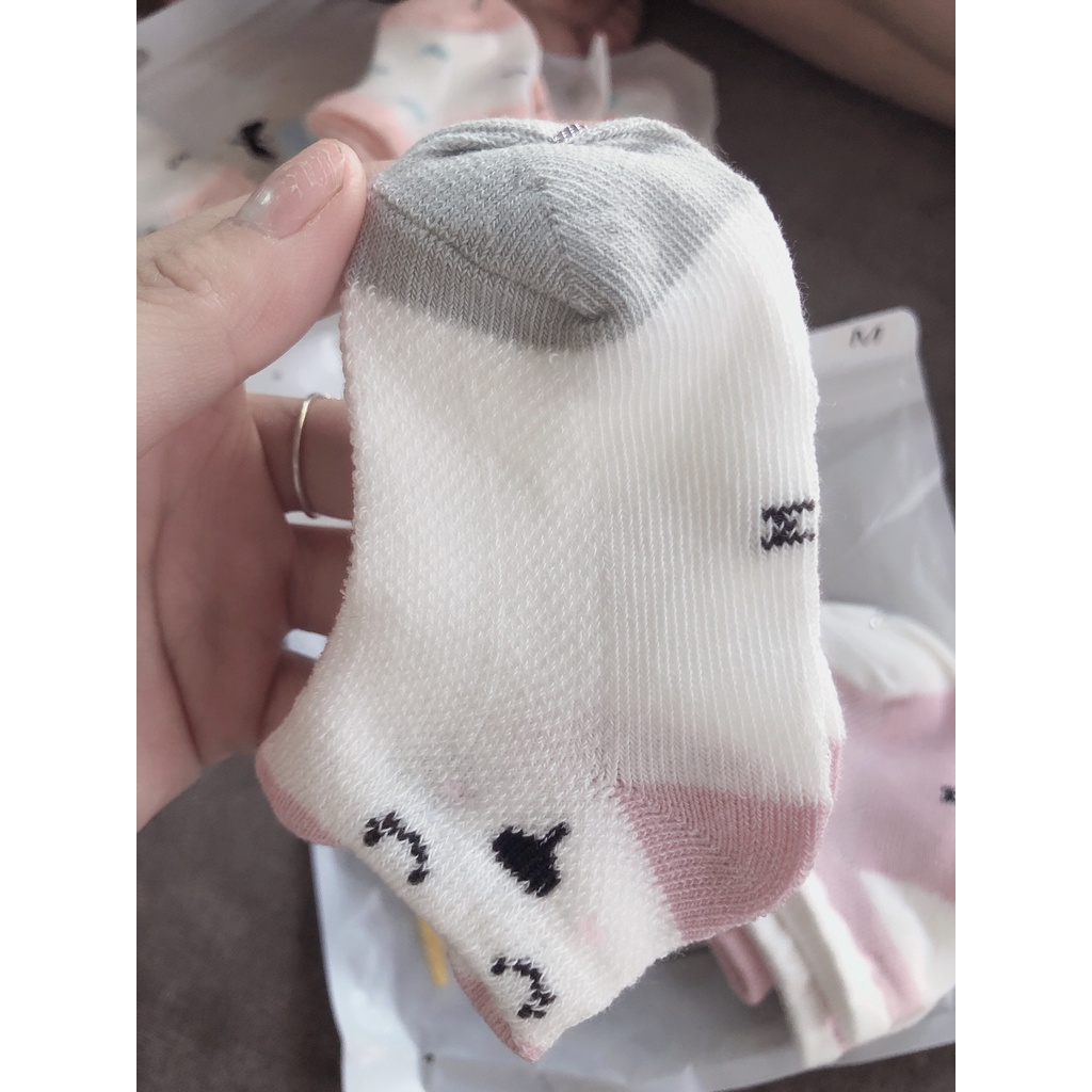 Tất Len Lưới - Set 5 Đôi Tất Len Lưới Pony Kid Hình Thú Mềm Mịn, Giữ Ấm Cho Bé