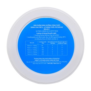 SỮA PHYSIOLAC SỐ 1 ( DÀNH CHO BÉ TỪ 0 - 6 THÁNG