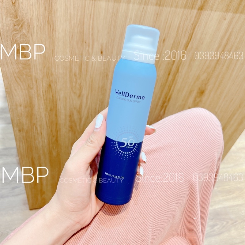 Xịt chống nắng Wellderma