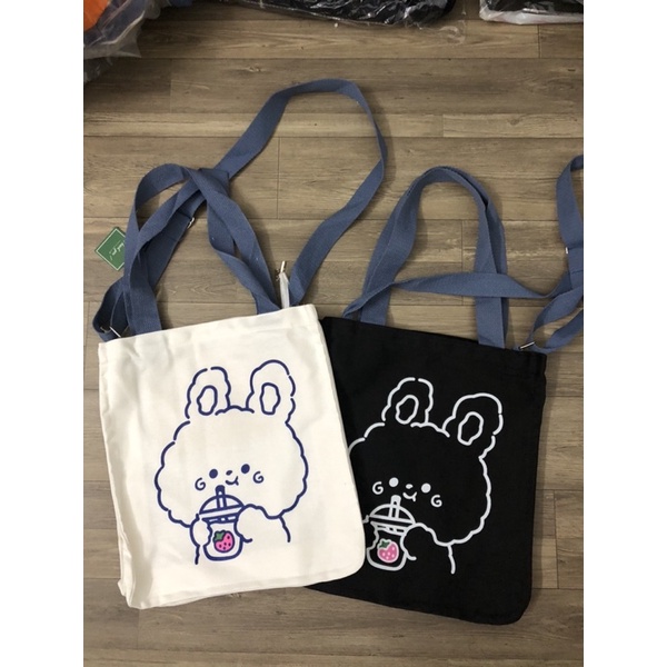Túi tote vừa đeo vai vừa đeo chéo hình thỏ siêu cute (hình thật)