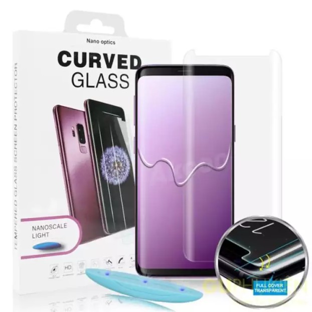 Kính cường lực UV các dòng màn hình cong samsung s7e, s8, s8 plus, s9 s9 plus, note8, note9
