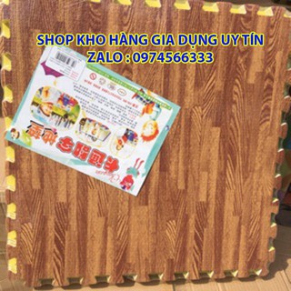 [Trợ giá] Thảm xốp vân gỗ cỡ đại 60x60 cm