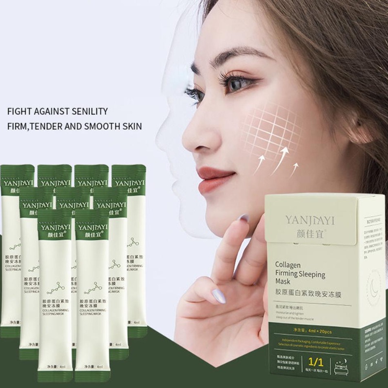 Set 1 / 5 Mặt Nạ Dưỡng Ẩm Ban Đêm Giúp Da Săn Chắc Và Trắng Sáng