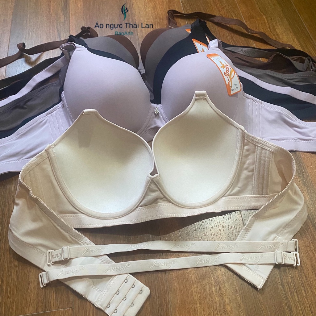 Áo lót áo ngực bigsize có gọngmút mỏng Thái lan Anny 1392 cup c size 36 đến size 42 màu da/đen/hồng/ghi chống xệ