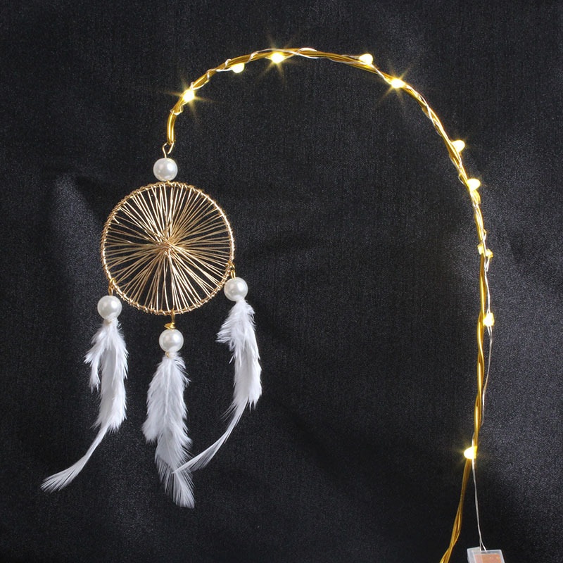 Dreamcatcher Đính Lông Vũ Trang Trí