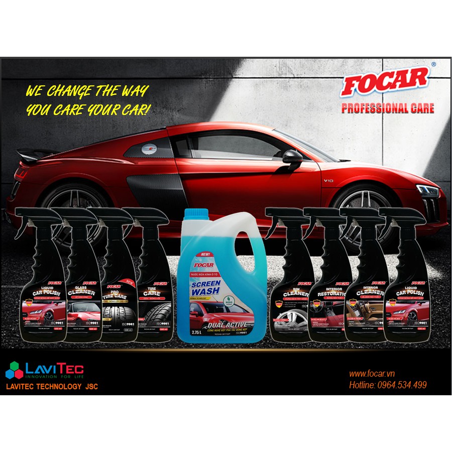 Dung dịch vệ sinh động cơ xe ô tô Focar Engine Cleaner 5 lít