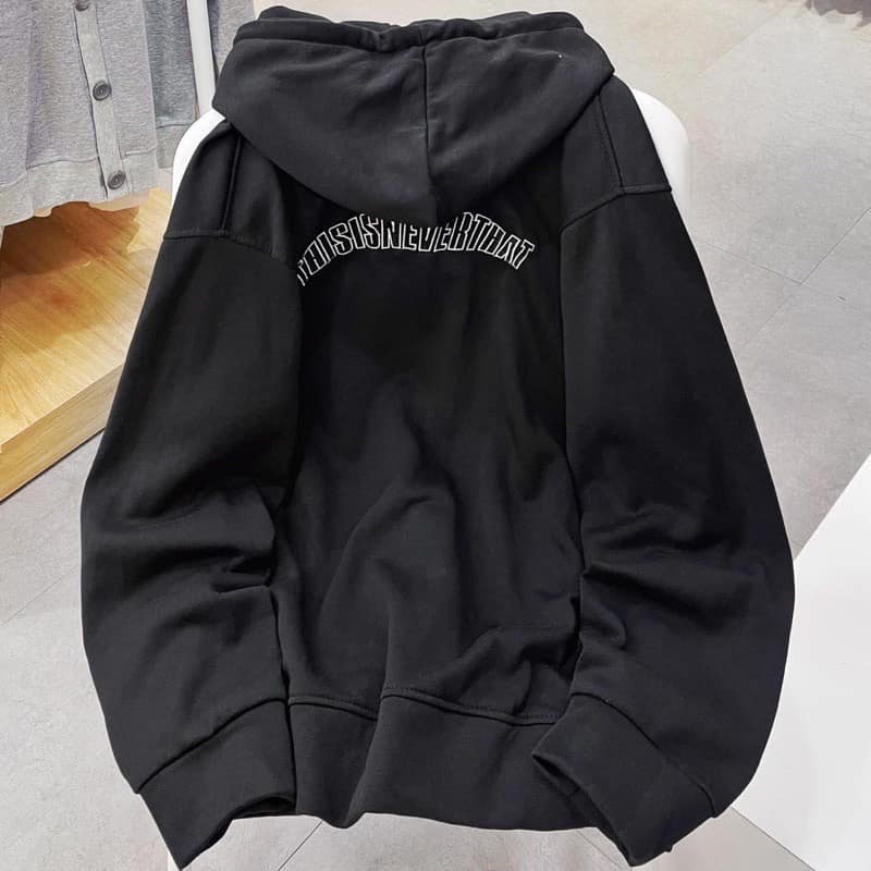 Áo Khoác Nỉ Ngoại Hoodie Zip Thêu Chữ This PEONYB Unisex  Khoát form rộng tay bồng kiểu dáng đường phố đẹp
