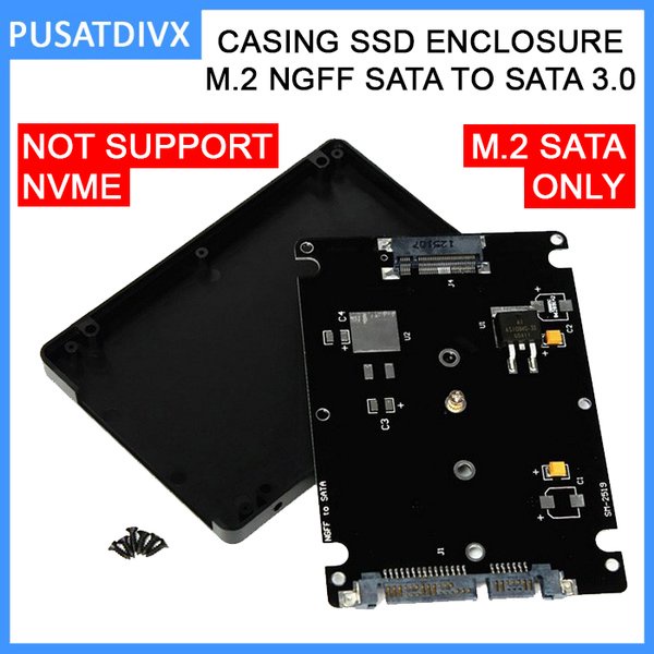 Hộp Chuyển Đổi M.2 Ngff Sata 3.0 Ssd 6gbps 2.5 Inch M2 Màu Đen