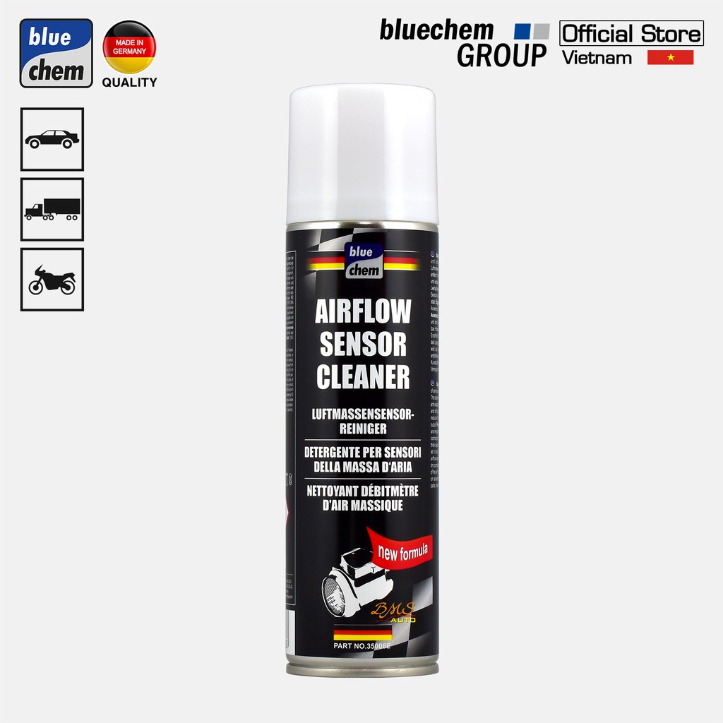 Dung dịch Bluechem Vệ sinh Cảm biến lưu lượng khí nạp (Air Flow Sensor Cleaner) 200ml