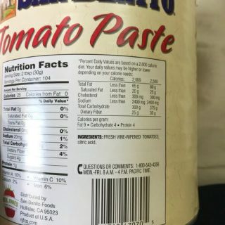 Sốt cà chua đậm đặc Tomato Paste - Sanbenito 3.15kg