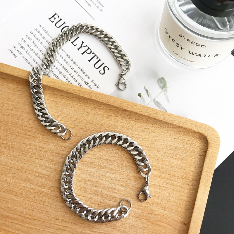 Vòng Tay Thép Titan Phong Cách Hiphop Đường Phố Cá Tính