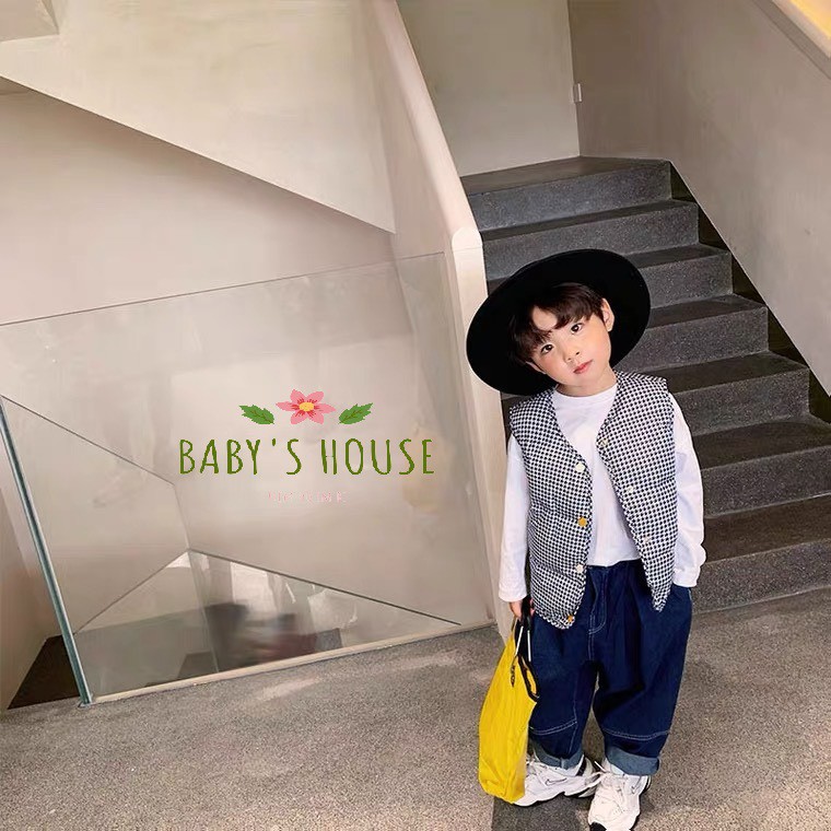Áo phao gile lông vũ siêu nhẹ họa tiết đáng yêu cho bé AK03 - Baby House