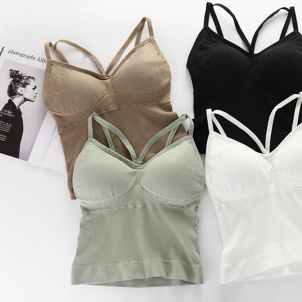 ÁO BRA DÀI CÓ ĐỆM NGỰC DÂY ĐAN CHÉO SEXY MÃ V88 - TH