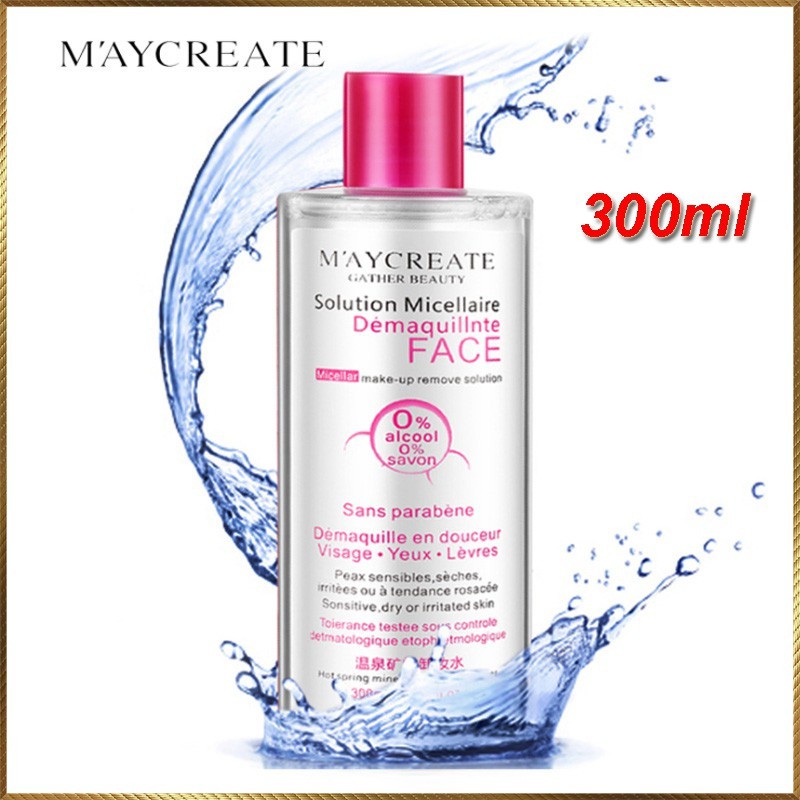 Nước tẩy trang maycreate 300ml cho da dầu, da mụn