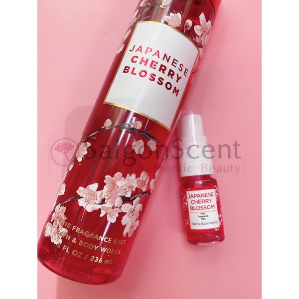 Trial 10ml- Xịt thơm của hãng BBW hương Japanese/ Into the Night/ Dark Kiss | Thế Giới Skin Care