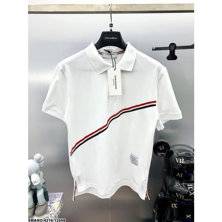 Áo polo thom nam nữ vạch tay cao cấp vải cotton ZADOLA