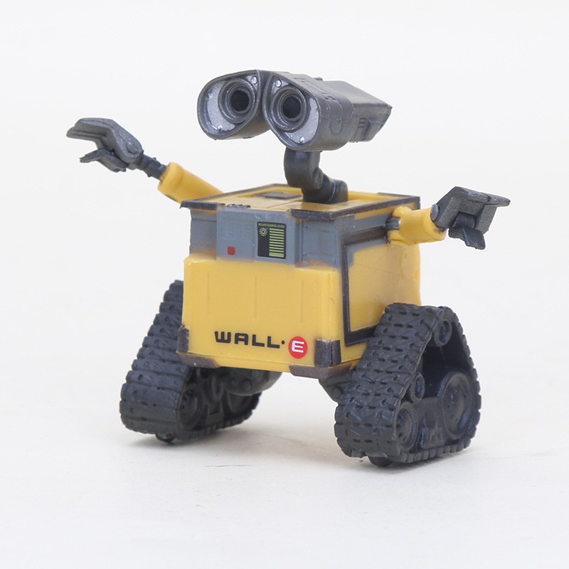 Set 2 mô hình nhân vật hoạt hình Wall-E Robot Wall E & EVE kích thước 6cm