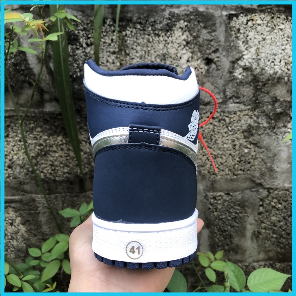 Giày Thể Thao Sneaker Nam Nữ 𝐉𝐨𝐫𝐝𝐚𝐧 Cổ Thấp JD1 Low Màu Xanh Than Navi Hàng 11 Full Bill Box