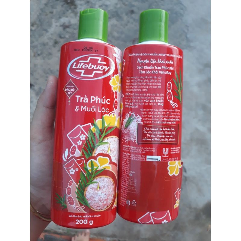 200g - Sữa tắm Lifebuoy trà phúc muối lộc