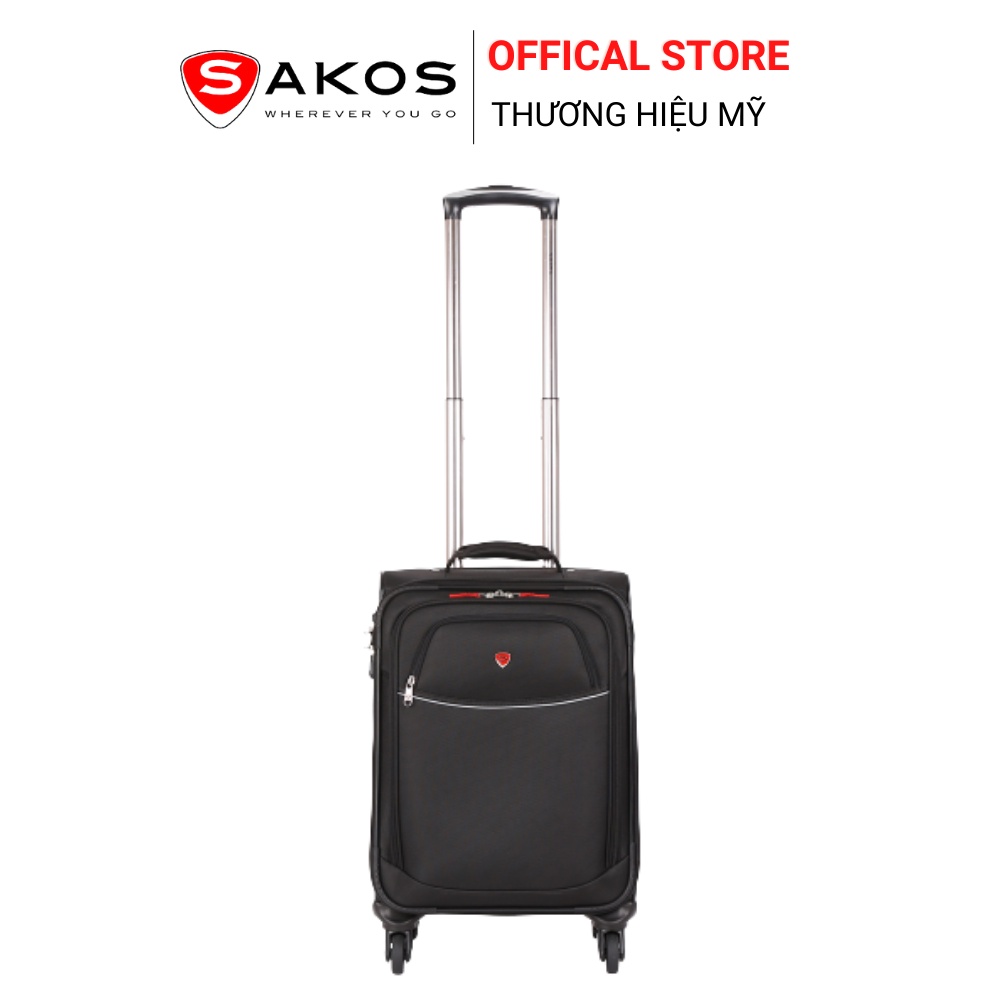 Vali Kéo Vải Du Lịch SAKOS SPAZIO 4.5 - Size XS (20inch)/ Xách Tay (Cabin) - Khóa TSA - Chống Thấm, Trượt Nước