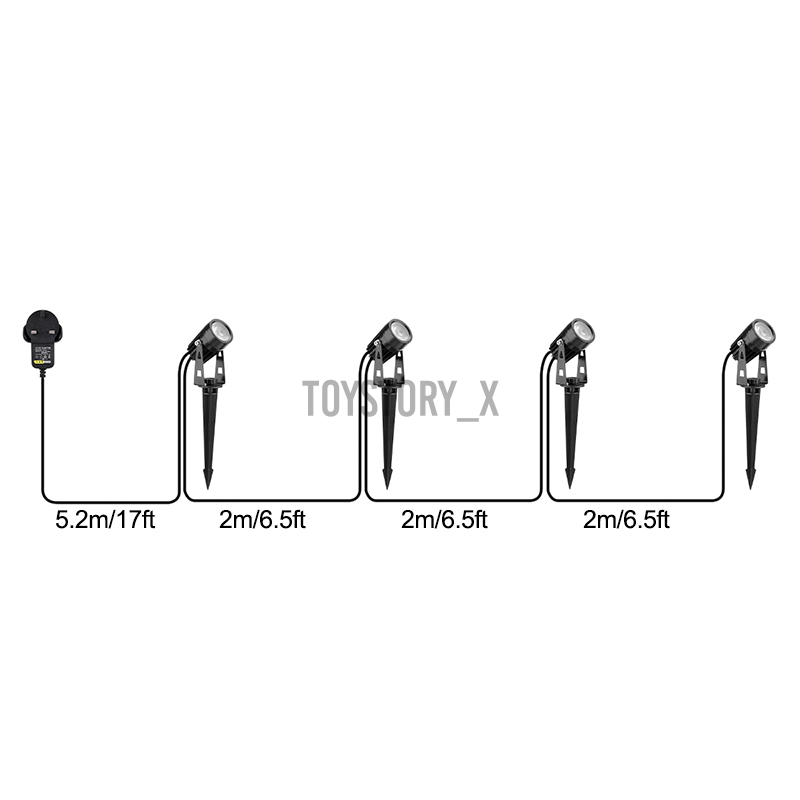 Đèn Led Ngoài Trời 4 Trong 1 Chống Thấm Nước