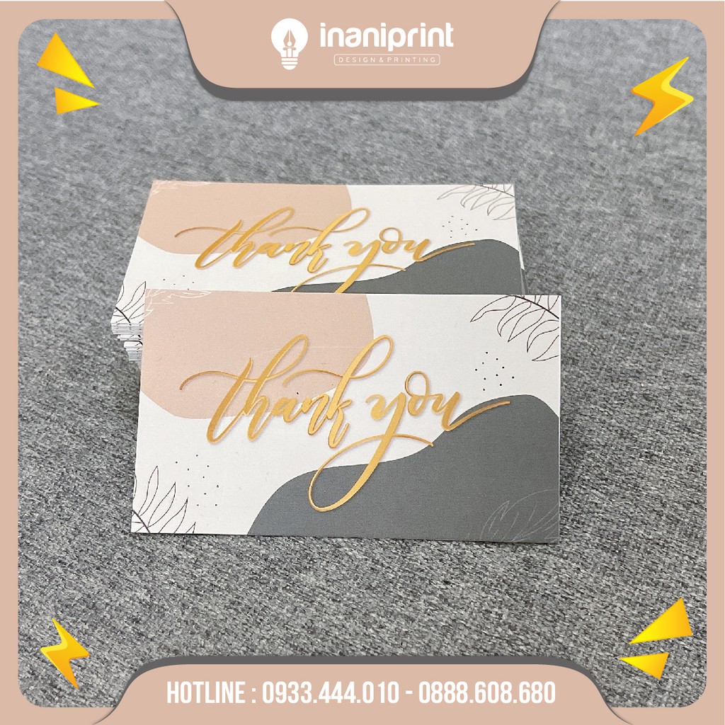 Card cám ơn, Giấy cám ơn khách hàng, Phiếu thank you card giá rẻ - MS : 002