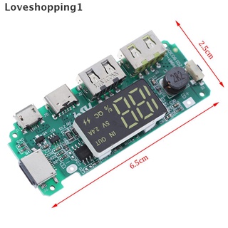 Bảng mạch sạc pin 1 cổng usb micro type-c có đèn led